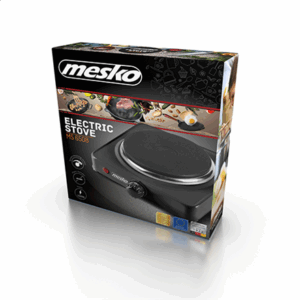 Mesko | Hob | MS 6508 | Number of burners/cooking zones 1 | Rotary | Black | Electric - Image 4