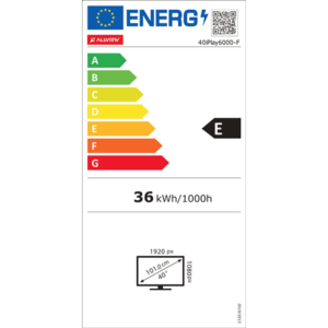 Allview 40iPlay6000-F/1 40" (101 cm) Full HD Smart LED TV | Allview | 40iPlay6000-F/1 | 40" (101 cm) | Smart TV | VIDAA | FHD | Black - Image 5