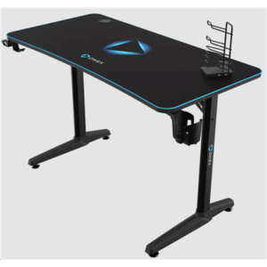 Onex | Gaming Desk w/Cup holder, headset hook, Gamepad holder, Full coverage mouse pad | GD1200H | Black - Image 3