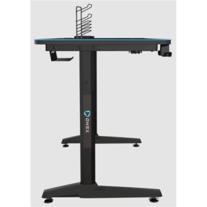 Onex | Gaming Desk w/Cup holder, headset hook, Gamepad holder, Full coverage mouse pad | GD1200H | Black - Image 4