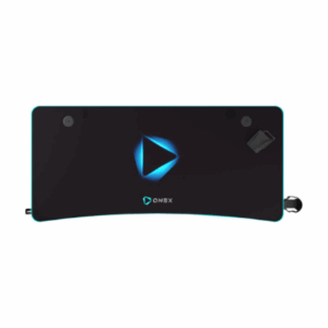 Onex | Gaming Desk w/Cup holder, headset hook, Gamepad holder, Full coverage mouse pad | GD1200H | Black - Image 8