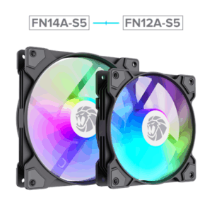 Gamemax Case Fan | FN14A-S5 | Black - Image 6