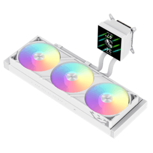 Gamemax CPU Liquid Cooler | GLACIER 360 LCD WH | White - Image 6