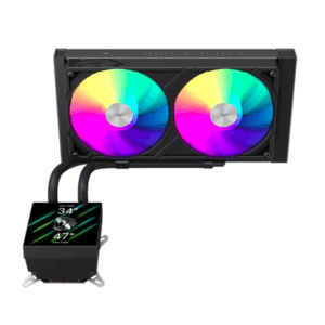 Gamemax CPU Liquid Cooler | GLACIER 240 LCD BK | Black - Image 3