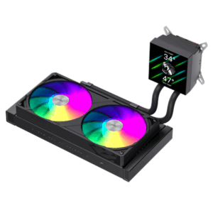 Gamemax CPU Liquid Cooler | GLACIER 240 LCD BK | Black - Image 6