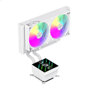 Gamemax CPU Liquid Cooler | GLACIER 240 LCD WH | White - Image 11