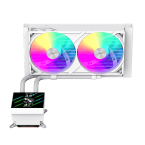 Gamemax CPU Liquid Cooler | GLACIER 240 LCD WH | White - Image 3