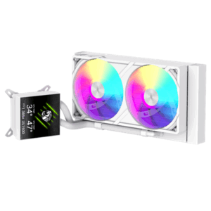Gamemax CPU Liquid Cooler | GLACIER 240 LCD WH | White - Image 4
