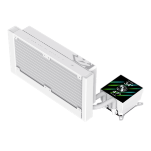 Gamemax CPU Liquid Cooler | GLACIER 240 LCD WH | White - Image 5
