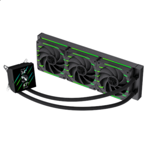 Gamemax CPU Liquid Cooler | HAILSTORM 360 LCD BK | Black - Image 2