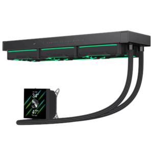 Gamemax CPU Liquid Cooler | HAILSTORM 360 LCD BK | Black - Image 3