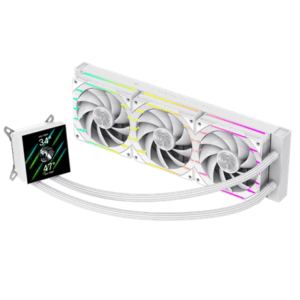 Gamemax CPU Liquid Cooler | HAILSTORM 360 LCD WH | White - Image 2