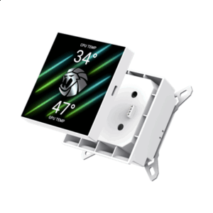 Gamemax CPU Liquid Cooler | HAILSTORM 360 LCD WH | White - Image 3