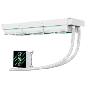 Gamemax CPU Liquid Cooler | HAILSTORM 360 LCD WH | White - Image 7