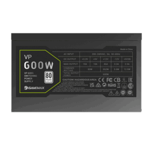 Gamemax PSU | VP 600S | 600 W | Bronze | Non-Modular - Image 7