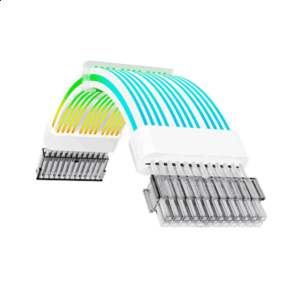 Gamemax | PSU Extension cable | MB 24PIN-B | White - Image 2