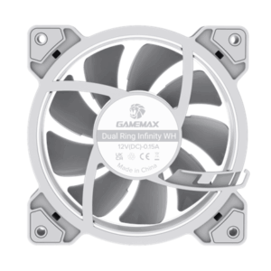 Gamemax Case Fan | DUAL RING INFINITY WH | White - Image 10