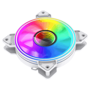 Gamemax Case Fan | DUAL RING INFINITY WH | White - Image 2