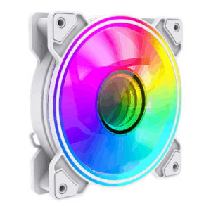 Gamemax Case Fan | DUAL RING INFINITY WH | White - Image 3