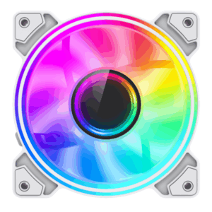 Gamemax Case Fan | DUAL RING INFINITY WH | White - Image 9