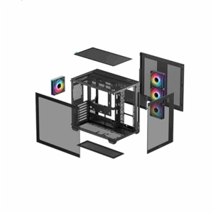 Deepcool CG530 4F | Black | Mid Tower | ATX PS2 - Image 5