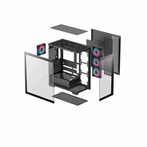 Deepcool CG580 4F | Black | Mid Tower | ATX PS2 - Image 6