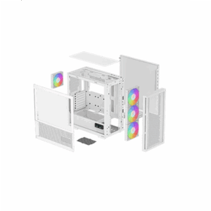 Deepcool | MID TOWER CASE | CH560 Digital | Side window | White | Mid-Tower | ATX PS2 - Image 5