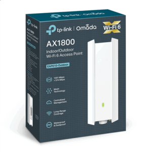 TP-LINK | AX1800 Indoor/Outdoor WiFi 6 Access Point | EAP610-Outdoor | 802.11ax | 2.4 GHz/5 GHz | 1201+574 Mbit/s | 10/100/1000 Mbit/s | Ethernet LAN (RJ-45) ports 1 | MU-MiMO Yes | PoE in | Antenna type Internal - Image 6
