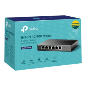 Switch|TP-LINK|TL-SF1006P|Desktop/pedestal|6x10Base-T / 100Base-TX|PoE+ ports 4|TL-SF1006P - Image 8