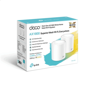 Wireless Router|TP-LINK|Wireless Router|2-pack|1800 Mbps|Mesh|IEEE 802.11a|IEEE 802.11n|IEEE 802.11ac|IEEE 802.11ax|DECOX20(2-PACK) - Image 2