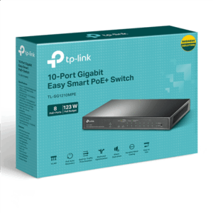 Switch|TP-LINK|Desktop/pedestal|9x10Base-T / 100Base-TX / 1000Base-T|1x10/100/1000BASE-T/SFP combo|PoE+ ports 8|123 Watts|TL-SG1210MPE - Image 5