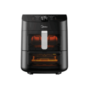 Midea Two Zone Airfryer | MAD1100DADK | Power 1850 W | Capacity 4.4/6.4 L | Rapid Air technology | Black - Image 6