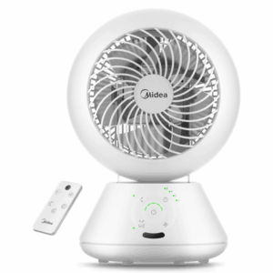 Midea Fan | MDF24JRW TurboForce | Table Fan | White | Number of speeds 5 | Oscillation | Remote control - Image 2