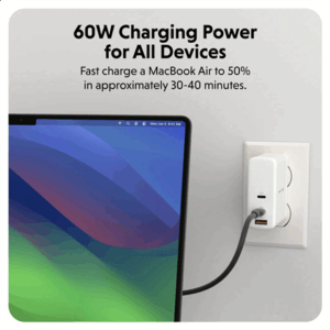 Hyper HyperJuice USB-C Silicone Charging Cable | HJ4011BKGL - Image 2
