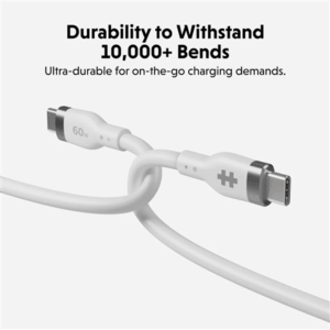 Hyper HyperJuice USB-C Silicone Charging Cable, 1.5 m, White | HJ4011WHGL - Image 5
