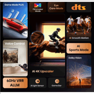 Hisense 65A6Q | 65 | Smart TV | VIDAA Smart OS | UHD | Black - Image 6