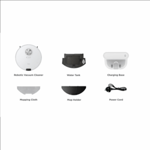 Midea | Robot Vacuum Cleaner | M9 | Wet&Dry | Operating time (max) 180 min | Lithium Ion | 5200 mAh | Dust capacity 0.25 L | 4000 Pa | White - Image 6