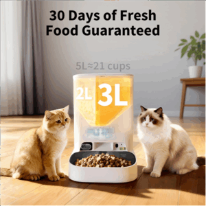 PETKIT YumShare Dual-hopper 2 Automatic Feeder with Camera | Capacity 5 L | Material ABS, 304 stainless steel | White - Image 6