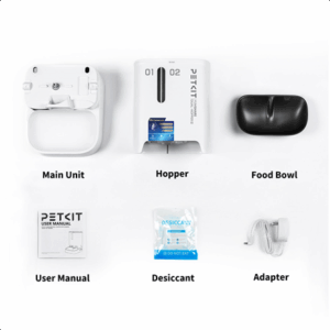 PETKIT YumShare Dual-hopper 2 Automatic Feeder with Camera | Capacity 5 L | Material ABS, 304 stainless steel | White - Image 9