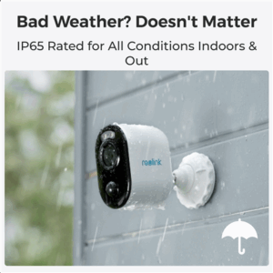 Reolink | Wireless Solar & Battery Powered Security Camera with Smart Detection, 3W | Argus Series B310 with Solar Panel | Bullet | 3 MP | f=4mm，F=2.0 | IP65 | H.264/H.265 | Micro SD, Max. 128GB - Image 6