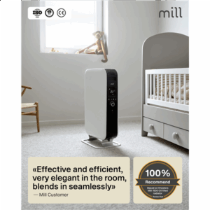 Mill | Heater | AB-H2000DN | Oil Filled Radiator | Number of power levels 3 | Power 2000 W | Suitable for rooms up to 24-34 m³ | White - Image 14