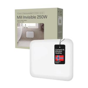 Mill | Heater | IB250 Steel | Panel Heater | 250 W | Number of power levels 1 | Suitable for rooms up to 2-5 m² | White - Image 6