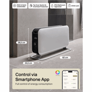 Mill | Portable Heater | CO1500MAXWIFI3 | Convection Heater | 1500 W | Suitable for rooms up to 14-18 m² | White | IPX4 - Image 11