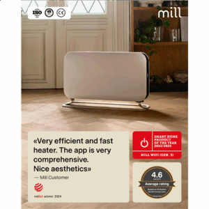 Mill | Portable Heater | CO1500MAXWIFI3 | Convection Heater | 1500 W | Suitable for rooms up to 14-18 m² | White | IPX4 - Image 12