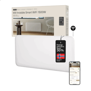 Mill Invisible Smart WiFi Heater | PA1500WIFI4 | Panel Heater | 1500 W | Suitable for rooms up to 18-22 m² | White | IPX4 - Image 7