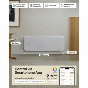 Mill Invisible Smart WiFi Heater | PA2000WIFI4 | Panel Heater | 2000 W | Suitable for rooms up to 24-28 m² | White | IPX4 - Image 11