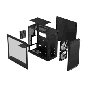 Fractal Design | Focus 2 | Side window | RGB Black TG Clear Tint | Midi Tower | ATX - Image 13