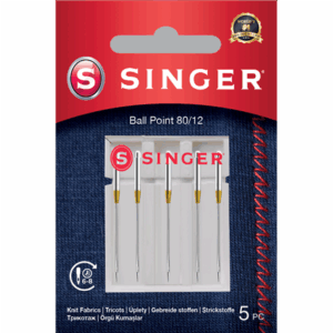 Singer | Ball Point Needle 80/12 5PK for Knit Fabrics - Image 2