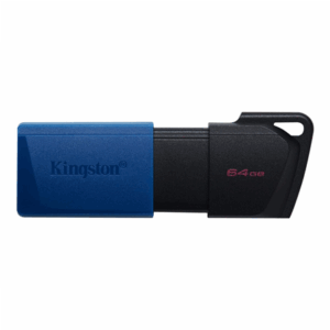 Kingston | USB 3.2 Flash Drive | DataTraveler Exodia M | 64 GB | USB 3.2 | Black/Blue - Image 2