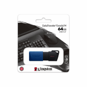 Kingston | USB 3.2 Flash Drive | DataTraveler Exodia M | 64 GB | USB 3.2 | Black/Blue - Image 6